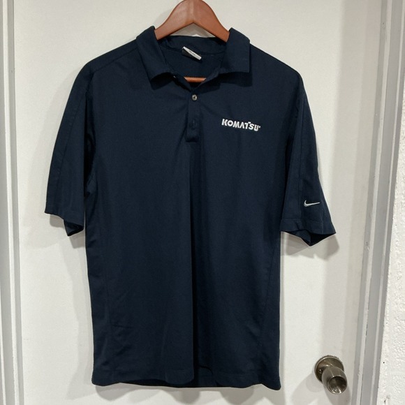 Nike Dri-fit Golf Polo Shift, Navy, Medium, Quick Dry, Breathable, Komatsu